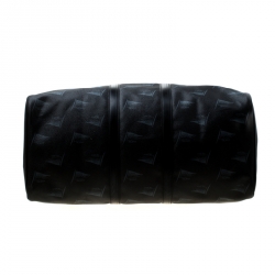 Pre Owned Louis Vuitton Black Coated Canvas Limited Edition 049/200 Dubai Keepall Bandouliere 55 Bag