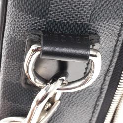 Pre Owned Louis Vuitton Black Damier Ebene Canvas Steeve Messenger