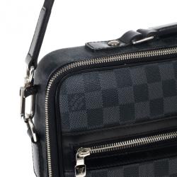 Pre Owned Louis Vuitton Black Damier Ebene Canvas Steeve Messenger