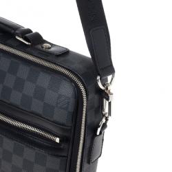 Pre Owned Louis Vuitton Black Damier Ebene Canvas Steeve Messenger