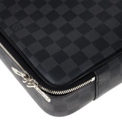 Pre Owned Louis Vuitton Black Damier Ebene Canvas Steeve Messenger