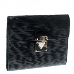 Louis Vuitton Black Epi Leather Koala Wallet