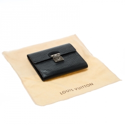 Louis Vuitton Black Epi Leather Koala Wallet