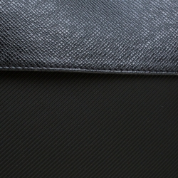 Louis Vuitton Black Fabric and Taiga Leather Saratov GM Messenger Bag