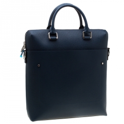 Pre Owned حقيبة لوي فيتون جريغوري جلد تاغيا زرقاء