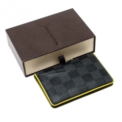 Louis Vuitton Yellow Damier Graphite Canvas Pocket Organizer