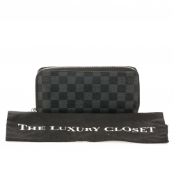 Louis Vuitton Damier Graphite Canvas Vertical Zippy Wallet