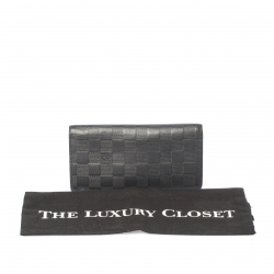 Louis Vuitton Onyx Damier Infini Leather Brazza Wallet