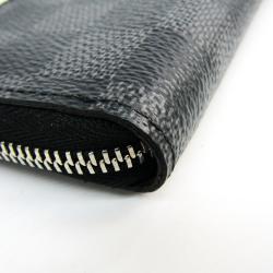 Pre Owned حقيبة لوي فيتنون زيبي كانفاس دامييه غرافايت رأسية