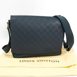 Pre Owned Louis Vuitton Damier Infini Leather District PM Bag 