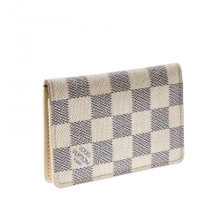 Pre Owned Louis Vuitton Damiere Azur Canvas Pocket Organizer