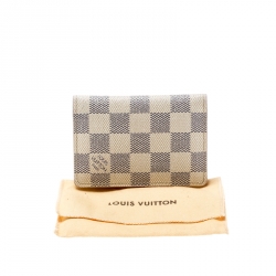 Pre Owned Louis Vuitton Damiere Azur Canvas Pocket Organizer