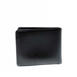 مملوكة مسبقًا Louis Vuitton Black Taiga Leather Wallet