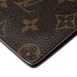 Pre Owned محفظة بطيتين لوي فيتون كانفاس مونوغرامية