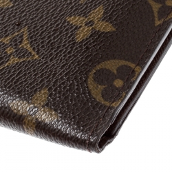 Pre Owned محفظة بطيتين لوي فيتون كانفاس مونوغرامية