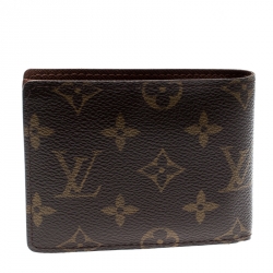 Pre Owned محفظة بطيتين لوي فيتون كانفاس مونوغرامية