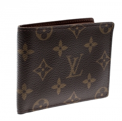 Pre Owned محفظة بطيتين لوي فيتون كانفاس مونوغرامية