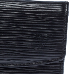 مملوكة مسبقًا Louis Vuitton Black Epi Leather Business Card Holder