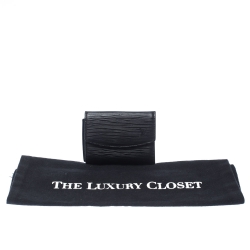 مملوكة مسبقًا Louis Vuitton Black Epi Leather Business Card Holder