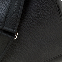 Pre Owned Louis Vuitton Black Epi Leather Flap Messenger Bag