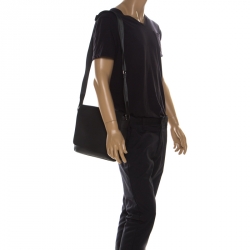 Louis Vuitton Box Messenger Bag In Black Epi Crossbody Mens Bag M58492