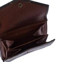 مملوكة مسبقًا Louis Vuitton Monogram Canvas Vintage Flap Compact Wallet