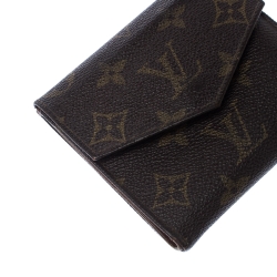 مملوكة مسبقًا Louis Vuitton Monogram Canvas Vintage Flap Compact Wallet