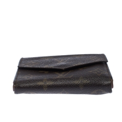 مملوكة مسبقًا Louis Vuitton Monogram Canvas Vintage Flap Compact Wallet