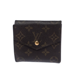 مملوكة مسبقًا Louis Vuitton Monogram Canvas Vintage Flap Compact Wallet