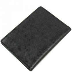 Louis Vuitton Black Taiga Leather Card Case