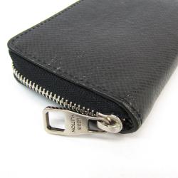 Louis Vuitton Noir Taiga Leather Vertical Zippy Coin Purse