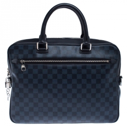 Louis Vuitton Damier Cobalt Canvas Porte-Documents Business Briefcase Bag -  Yoogi's Closet