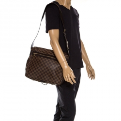 Louis Vuitton Damier Ebene Bastille Messenger Bag Brown Cloth ref.834155 -  Joli Closet