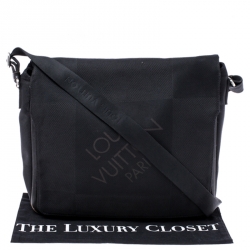 Pre Owned Louis Vuitton Black Damier Geant Canvas Messenger Bag