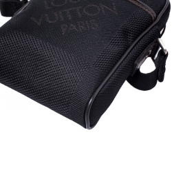 Pre Owned Louis Vuitton Black Geant Canvas Compagnon Messenger Bag