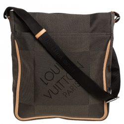 Louis Vuitton Terre Damier Geant Canvas Vertical Messenger Bag