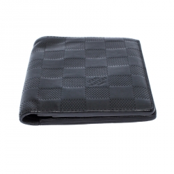 Louis Vuitton Black Damier Infini James Bifold Wallet