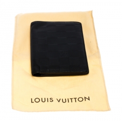 Louis Vuitton Black Damier Infini James Bifold Wallet