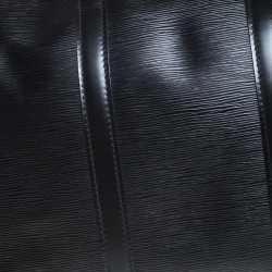 Pre Owned Louis Vuitton Black Epi Leather Keepall 55