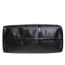 Pre Owned Louis Vuitton Black Epi Leather Keepall 55