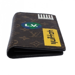 Louis Vuitton Monogram Canvas Logo Brazza Wallet