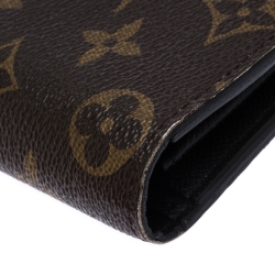 Louis Vuitton Monogram Canvas Logo Brazza Wallet