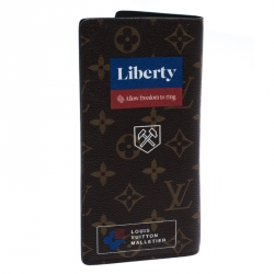 Louis Vuitton Monogram Canvas Logo Brazza Wallet