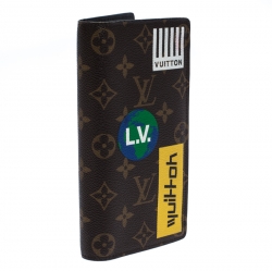 Louis Vuitton Monogram Canvas Logo Brazza Wallet
