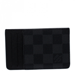 Pre Owned Louis Vuitton Damier Graphite Canvas Neo Porte Cardholder