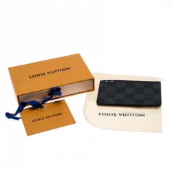 Pre Owned Louis Vuitton Damier Graphite Canvas Neo Porte Cardholder