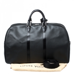 مملوكة مسبقًا Louis Vuitton Black Taiga Leather Helanga 1 Poche Travel Bag