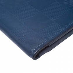 مملوكة مسبقًا Louis Vuitton Blue Damier Infini Leather Pocket Organizer 