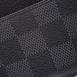 Pre Owned Louis Vuitton Black Damier Graphite Canvas Neo Porte Cartes Card Holder