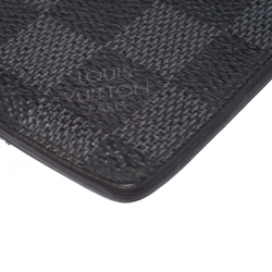 Pre Owned Louis Vuitton Black Damier Graphite Canvas Neo Porte Cartes Card Holder